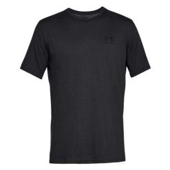 Męska Koszulka Sportowa. Czarne t-shirty sportowe Under Armour, bez wzorów, bez ramiączek, trekkingowe. Za 143.99 zł.