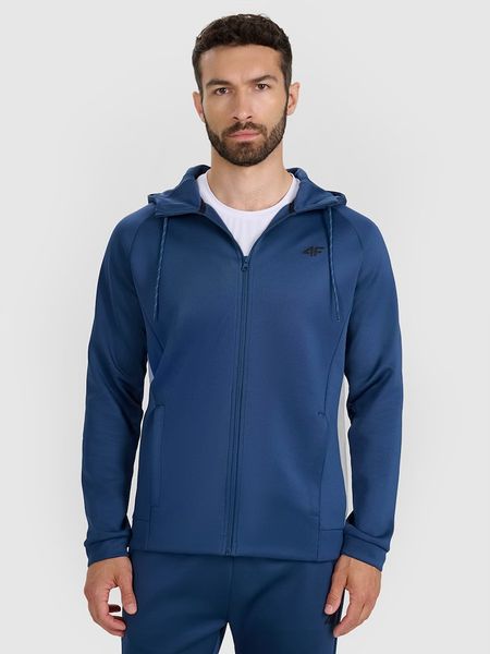 4F Kurtka sportowa w kolorze granatowym rozmiar: M. Niebieskie kurtki outdoor i hardshell 4F, m, bez wzorów, z materiału, bez kaptura, na fitness i siłownię. Za 139.95 zł.
