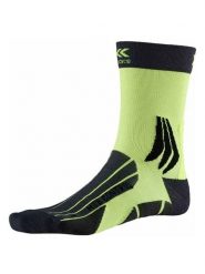 X-Socks Skarpety MTB "Control" w kolorze czarno-zielonym rozmiar: 35-38. Czarne skarpety X-Socks, bez wzorów. Za 56.99 zł.