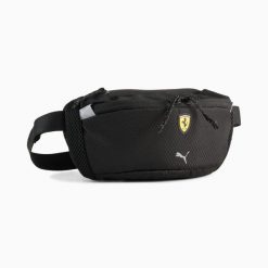Torba biodrowa Puma FERRARI. Czarne torby na ramię Puma, z aplikacjami, z materiału, na ramię, zdobione, bez dodatków. Za 218.50 zł.
