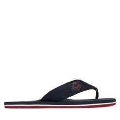 Japonki Tommy Hilfiger. Niebieskie japonki Tommy Hilfiger, bez wzorów. Za 169.99 zł.