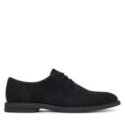 Półbuty Aldo. Czarne eleganckie półbuty Aldo, bez wzorów, bez obcasa, bez zapięcia. Za 419.99 zł.
