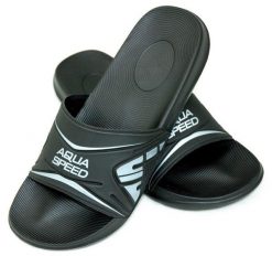 Klapki basenowe męskie Aqua Speed Dakota. Czarne klapki Aqua-Speed, z materiału. Za 64.99 zł.