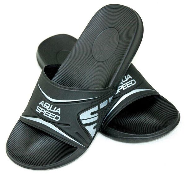 Klapki basenowe męskie Aqua Speed Dakota. Czarne klapki Aqua-Speed, z materiału. Za 64.99 zł.