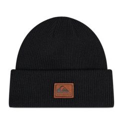 Czapka Quiksilver. Czarne czapki zimowe Quiksilver, bez wzorów. Za 119.99 zł.