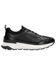 Wojas Skórzane sneakersy w kolorze czarno-białym rozmiar: 43. Białe buty sportowe casual Wojas, bez wzorów, ze skóry, bez zapięcia. Za 333.81 zł.