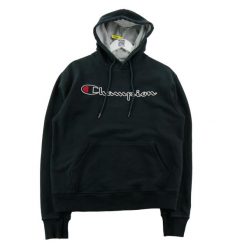 Second life - Bluza z kapturem męska kieszeń kangura - Stan dobry. Czarne bluzy z kapturem Champion, m, bez wzorów, z materiału, z kapturem. Za 102.96 zł.