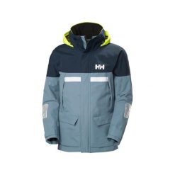Męska kurtka żeglarska Pier 4.0. Niebieskie kurtki Helly Hansen, l, bez wzorów, z materiału, bez kaptura. Za 1,041.00 zł.