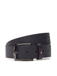 Tommy Hilfiger Pasek Męski Denton 3.5 Ext AM0AM13536 Granatowy. Niebieskie paski Tommy Hilfiger, bez wzorów, ze skóry. Za 219.99 zł.