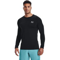 Bluza Under Armour HeatGear Fitted Long Sleeve, Mężczyźni. Czarne bluzy Under Armour, l, bez wzorów, z poliesteru, bez kaptura. Za 189.00 zł.