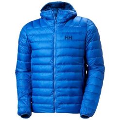 Kurtka z kapturem Helly Hansen Verglas Down 2.0. Niebieskie kurtki Helly Hansen, bez wzorów, z puchu, z kapturem. W wyprzedaży za 937.35 zł.