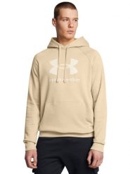 Under Armour Bluza "Rival" w kolorze beżowym rozmiar: S. Brązowe bluzy z kapturem Under Armour, s, bez wzorów, z kapturem. Za 114.44 zł.