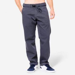 Spodnie chinos na deskorolkę CN500 Heavy szare. Szare szorty Decathlon, m, bez wzorów, z bawełny, sportowe. Za 139.99 zł.