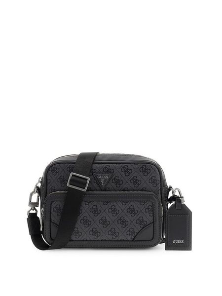Guess Saszetka Milano HMMIL LP6222 Szary ciemny. Szare saszetki i nerki Guess, z aplikacjami, ze skóry, bez dodatków. Za 352.99 zł.