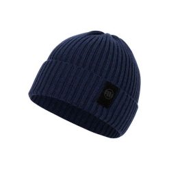 Czapka męska Pitbull zimowa Velcro Logo. Niebieskie czapki zimowe PITBULL, bez wzorów. Za 59.00 zł.