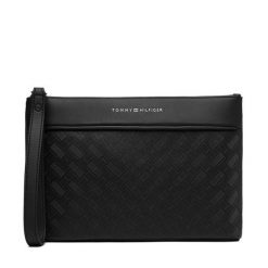 Saszetka Tommy Hilfiger. Czarne torby na ramię Tommy Hilfiger, bez wzorów, małe, bez dodatków. Za 329.99 zł.