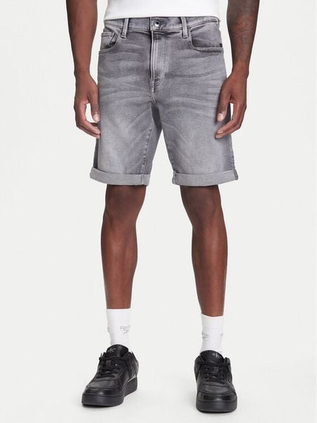 G-Star Raw Szorty jeansowe 3301 D10481-D535 Szary Slim Fit. Szare szorty G-Star Raw, m, bez wzorów, z bawełny, retro. Za 201.99 zł.