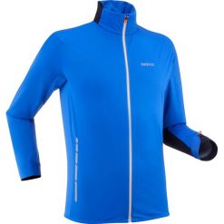 Bluza do narciarstwa biegowego męska Inovik XC S 500 soft. Niebieskie bluzy INOVIK, na zimę, m, bez wzorów, z elastanu, bez kaptura. Za 239.99 zł.