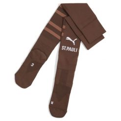 Męskie skarpety FC St. Pauli z grafiką PUMA Espresso Brown White. Białe skarpety Puma, bez wzorów. Za 96.15 zł.