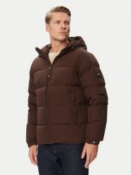 Tommy Hilfiger Kurtka puchowa MW0MW45303 Brązowy ciemny Regular Fit. Brązowe kurtki Tommy Hilfiger, m, bez wzorów, z puchu, bez kaptura. Za 1,499.00 zł.