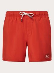 Oakley Szorty kąpielowe "Clear Lake 16 Volley" w kolorze czerwonym rozmiar: L. Czerwone kąpielówki Oakley, l, bez wzorów, z materiału. Za 126.75 zł.