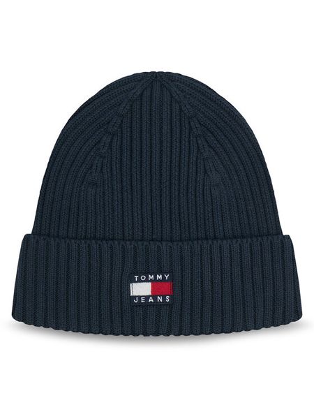 Tommy Jeans Czapka Tjm Heritage Core Beanie AM0AM13669 Granatowy. Niebieskie czapki zimowe Tommy Jeans, bez wzorów, z bawełny. Za 149.99 zł.