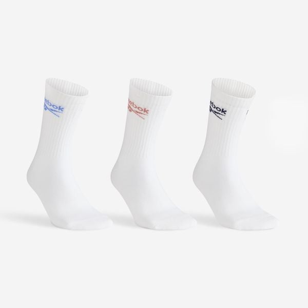 Skarpety sportowe tenis Reebok długie 3 pary. Skarpetki sportowe Reebok, bez wzorów, z bawełny. Za 39.99 zł.
