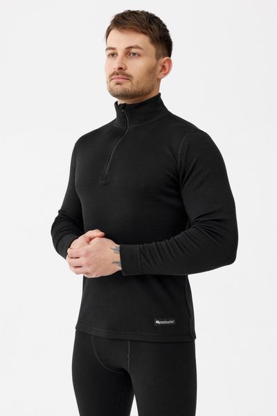 Bluza męska termoaktywna Rough Radical Merino Active Zip 250. Czarne bielizna termoaktywna ROUGH RADICAL, na jesień, m, bez wzorów, z materiału, bez ramiączek, na golfa. Za 237.15 zł.