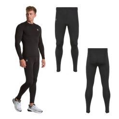 Spodnie termoaktywne OneTeam GOAL DRY PLUS BOTTOM. Czarne bielizna termoaktywna ONETEAM, m, bez wzorów, bez ramiączek, narciarskie. Za 39.99 zł.
