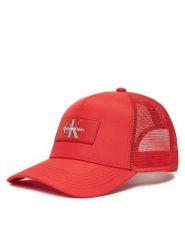 Calvin Klein Czapka z daszkiem Logo LV04D5025G Czerwony. Czerwone czapki z daszkiem CALVIN KLEIN, bez wzorów, z materiału. Za 169.99 zł.
