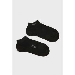 Skarpety krótkie BOSS 2P AS 50538188-001. Czarne skarpety Boss, bez wzorów. Za 99.00 zł.
