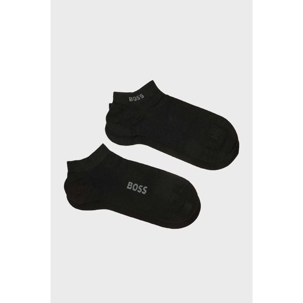 Skarpety krótkie BOSS 2P AS 50538188-001. Czarne skarpety Boss, bez wzorów. Za 99.00 zł.
