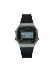 Casio Zegarek Vintage A168WEHB-1AEF Czarny. Czarne, cyfrowe zegarki Casio. Za 269.99 zł.