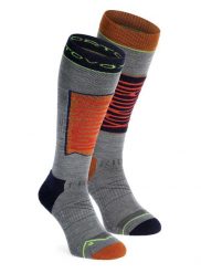 Skarpety narciarskie Ortovox Free Ride Long Socks. Szare skarpety ORTOVOX, bez wzorów, z elastanu. Za 182.59 zł.