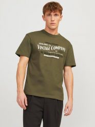 Jack & Jones Koszulka w kolorze khaki rozmiar: L. Brązowe bezrękawniki Jack & Jones, l, bez wzorów, z bawełny, bez kołnierzyka, bez ramiączek. Za 37.30 zł.