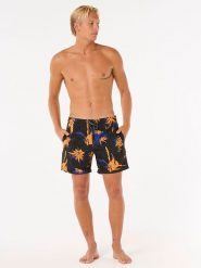 Rip Curl Szorty kąpielowe "Fun Times Volley" w kolorze czarno-pomarańczowym rozmiar: XL. Czarne kąpielówki Rip Curl, xl, bez wzorów, z materiału. Za 114.17 zł.