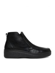 Rieker Botki CEO-38651-00 Czarny. Czarne botki sznurowane Rieker, bez wzorów, ze skóry, bez obcasa, bez zapięcia. Za 439.99 zł.
