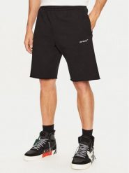 Off-White Szorty sportowe OMCI006S22FLE0151001 Czarny Regular Fit. Czarne krótkie spodenki sportowe Off-White, m, bez wzorów, z bawełny. Za 1,189.00 zł.