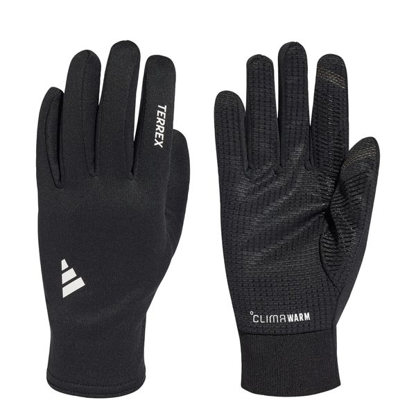 Rękawiczki Terrex CLIMAWARM. Białe rękawiczki Adidas, bez wzorów, z materiału. Za 149.00 zł.