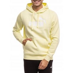 Bluza Męska Hoodie Puma Sportowa Dresowa z Kapturem Bawełniana roz. L. Żółte bluzy z kapturem Puma, l, bez wzorów, z bawełny, z kapturem. Za 171.00 zł.