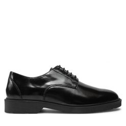 Półbuty Jack&Jones. Czarne eleganckie półbuty Jack&Jones, bez wzorów, bez obcasa, bez zapięcia. Za 279.99 zł.