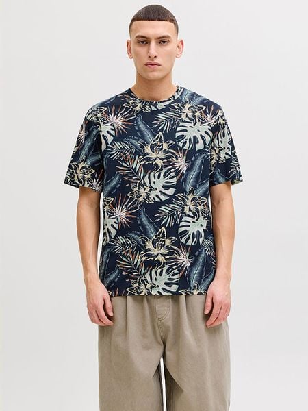 Jack & Jones Koszulka "Honululu" w kolorze granatowym rozmiar: L. Niebieskie bezrękawniki Jack & Jones, l, bez wzorów, z bawełny, bez kołnierzyka, bez ramiączek. Za 61.17 zł.