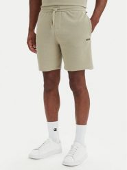 BOSS Szorty sportowe Waffle 50535884 Zielony jasny Regular Fit. Zielone krótkie spodenki sportowe Boss, l, bez wzorów, z bawełny. Za 229.99 zł.