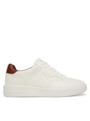 Guess Sneakersy FMJYU2 FAP12 Biały. Białe buty sportowe casual Guess, z aplikacjami, ze skóry, bez zapięcia. Za 499.99 zł.