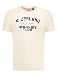 NEW ZEALAND AUCKLAND Koszulka w kolorze kremowym rozmiar: M. Brązowe bezrękawniki New Zealand Auckland, m, bez wzorów, bez kołnierzyka, bez ramiączek. Za 83.03 zł.