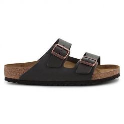 Klapki unisex Birkenstock Arizona. Czarne klapki Birkenstock, z materiału. Za 668.00 zł.