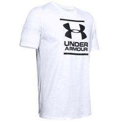 Koszulka sportowa męska Under Armour GL Foundation SS Tee. Białe t-shirty sportowe Under Armour, bez wzorów, bez ramiączek, do piłki nożnej. Za 105.35 zł.
