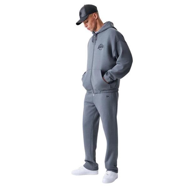 Bluza z kapturem New Era Los Angeles Lakers NBA Linear. Szare bluzy New Era, m, bez wzorów, z kapturem. Za 404.00 zł.