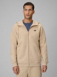 Bluza dresowa regular z kapturem męska 4F 4FRSS26TSWSM3106. Brązowe bluzy z kapturem 4F, l, bez wzorów, z bawełny, z kapturem. Za 169.99 zł.
