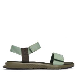 Sandały adidas. Zielone sandały Adidas, bez zapięcia. Za 179.99 zł.